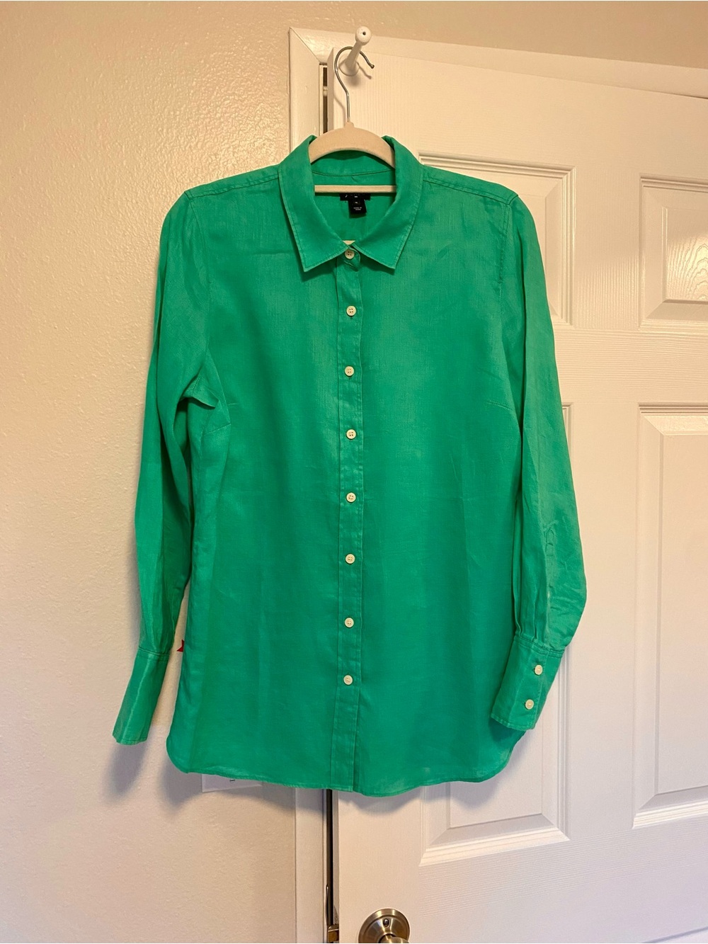 J. Crew Women’s Bright Green Button-Up Shirt